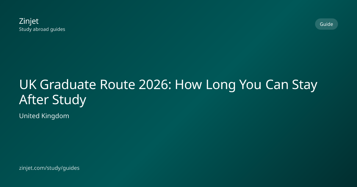 UK Graduate Route 2026: How Long You Can Stay After Study